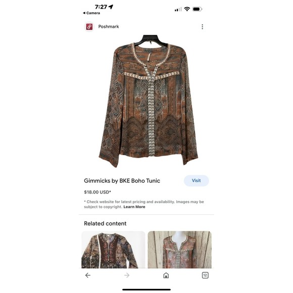 Buckle BKE Boho tunic BKE brand buckle aztec - Picture 6 of 11